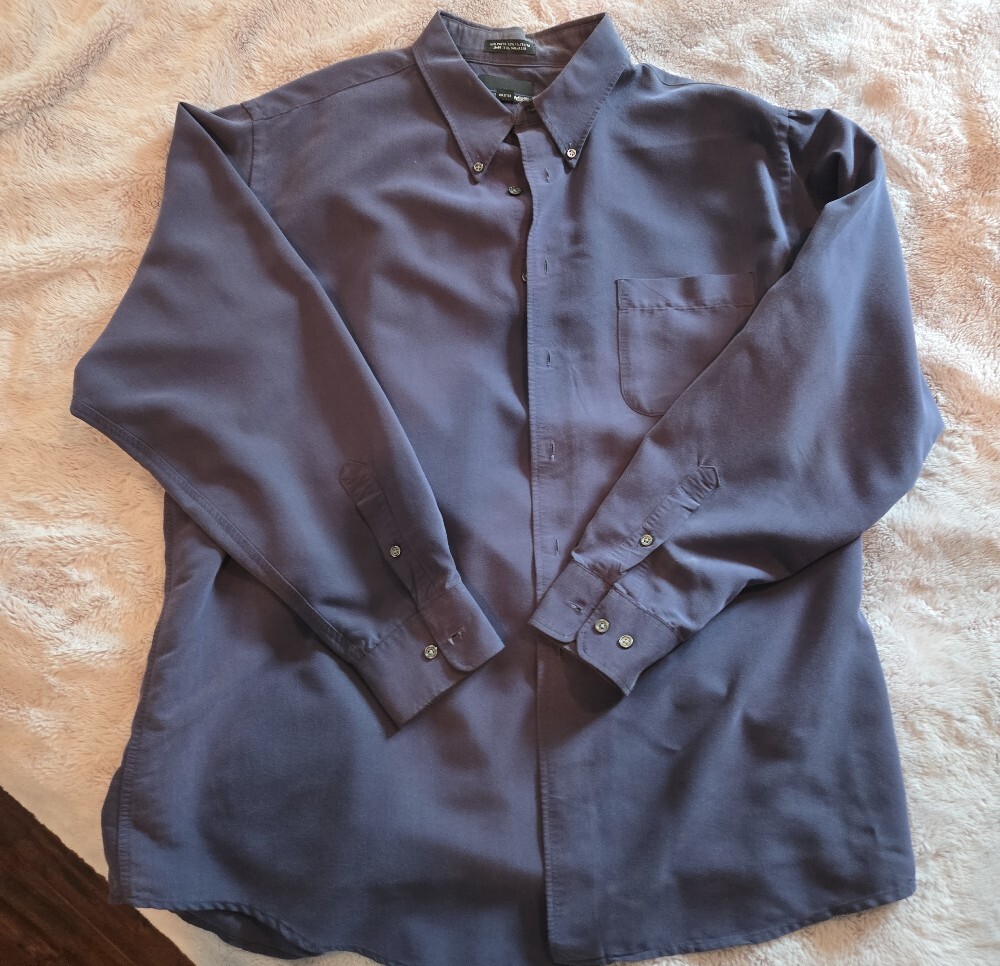bill blass Men's Long-Sleeve Button-Down Shirt in Purple